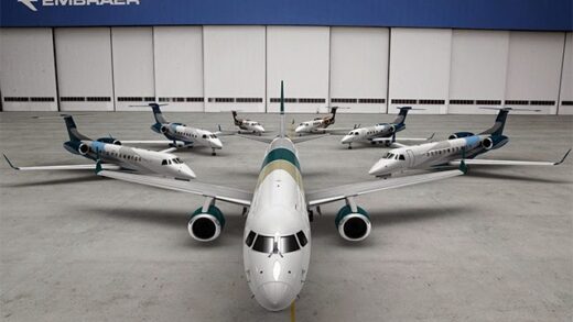 Embraer aparece como líder mundial para jatos regionais