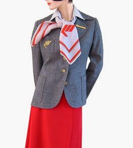 Site resgata glamour das aeromoças de uniforme vintage