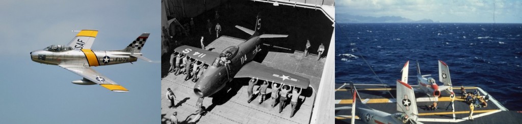 “F-86 Sabre”, “FJ-1 Fury” e “FJ-2 Fury”