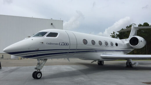 Gulfstream G500 realiza voo inaugural em Savannah