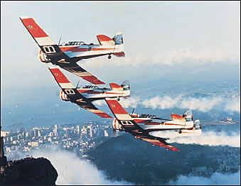 Esquadrilha da Fumaça e o North American T-6