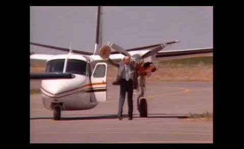Bob Hoover e o Shrike Commander, em Denver, 1986