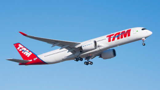 Airbus A350 first flight for TAM Airlines