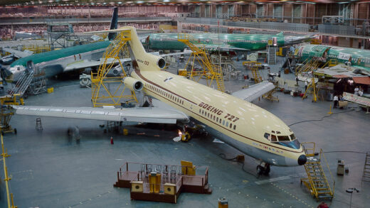 O último voo do primeiro Boeing 727
